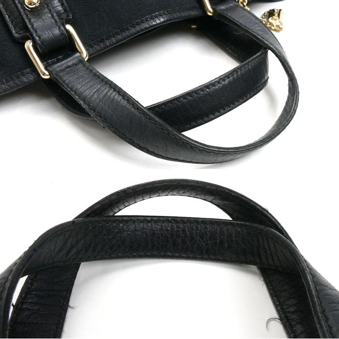 GUCCI（グッチ） シェリーライン ミニトート トートバッグ ブラック