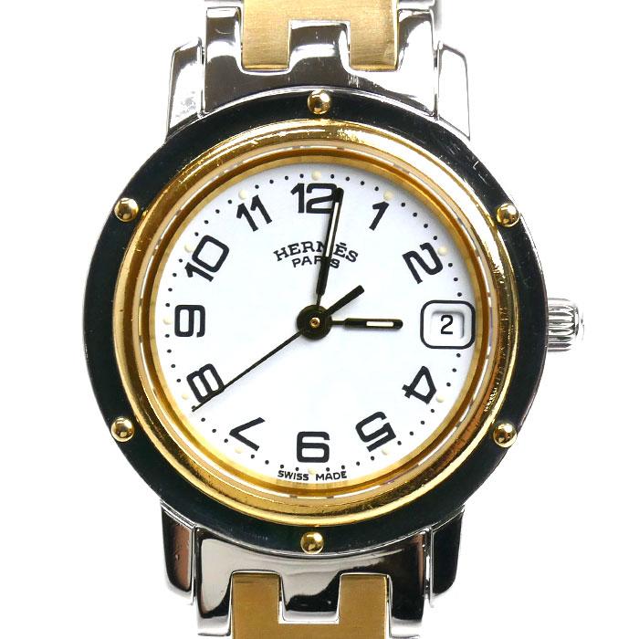 セール中【良品】電池新品　エルメス クリッパー　CL4.220 HERMES（エルメス） クリッパー 腕時計 電池式 CL4.220 レディース