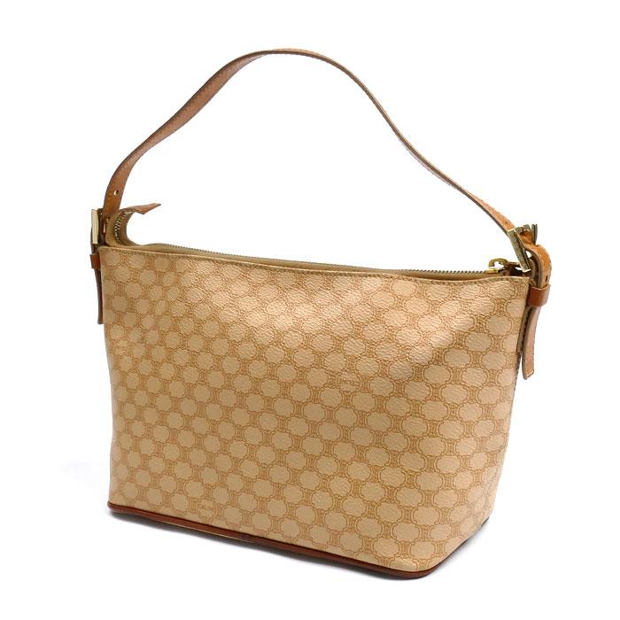 CELINE マカダム柄 ポーチ PVC ベージュ 16cm CELINE（セリーヌ） マカダム柄 アクセサリーポーチ アクセサリー