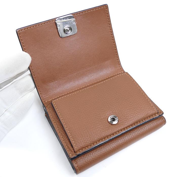 ☆LOEWE ロエベ☆アナグラム トライフォールド ウォレット☆タン☆新品 LOEWE（ロエベ） アナグラム トライフォールド ウォレット 三つ折り