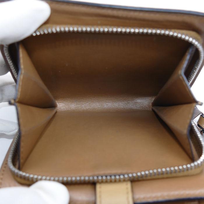 LOEWE（ロエベ） コンパクト ジップウォレット 二つ折り財布 パープル