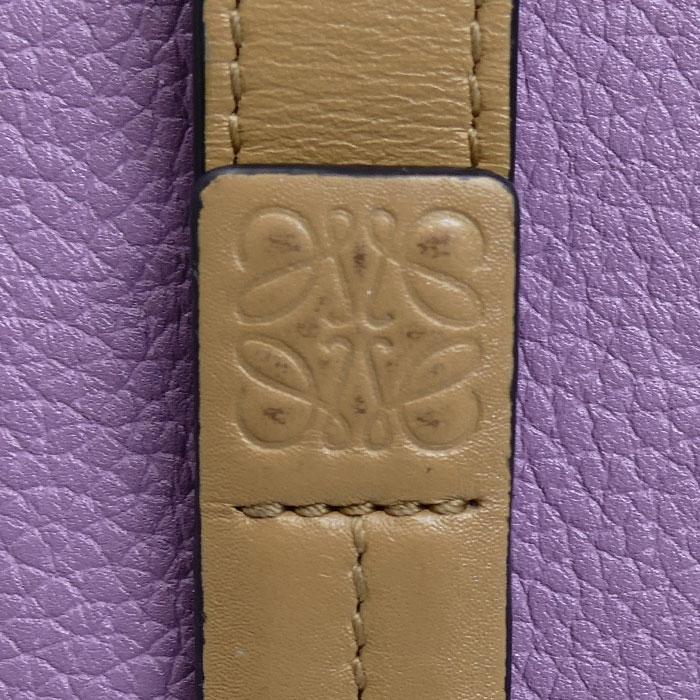 LOEWE ロエベ コンパクト ジップウォレット 二つ折り財布 パープル  