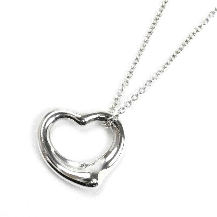 3522 TIFFANY&Co. ネックレス オープンハート　シルバー925 TIFFANY & Co. オープンハート ネックレス シルバー 925
