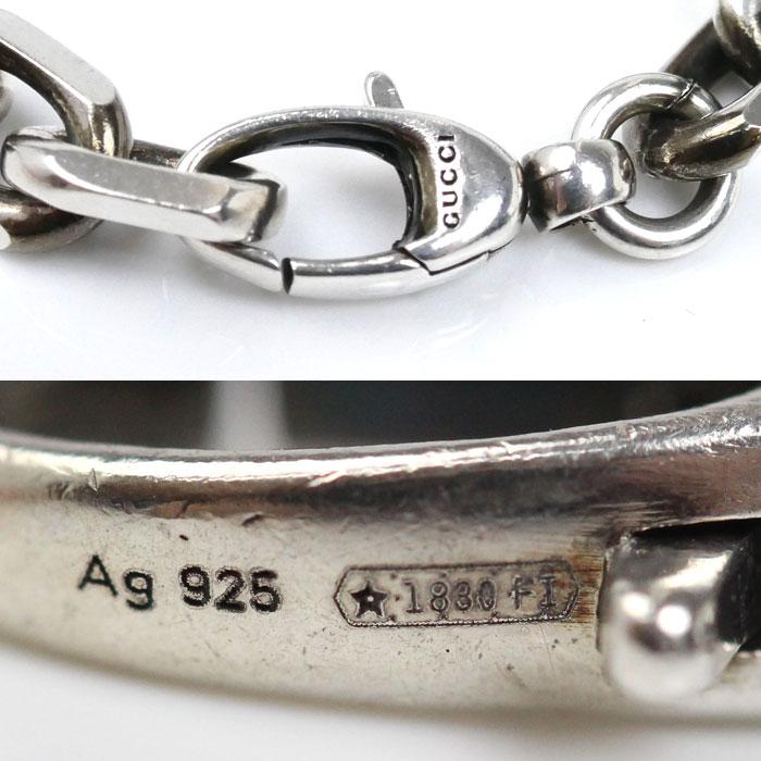 【美品】GUCCI インターロッキング ブレスレット サイズ18 Ag925 GUCCI（グッチ） シルバー925 インターロッキング ブレスレット 627068