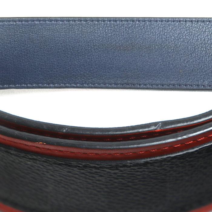 LOUIS VUITTON ルイ・ヴィトン ベルト ダミエ グラフィット グレー/オレンジ M0039 BC1118 メンズ【中古】 LOUIS VUITTON（ルイ・ヴィトン） ベルト ダミエ グラフィット グレー