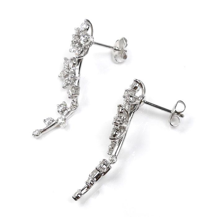 TASAKI タサキ K18WG ホワイトゴールド ピアス ダイヤモンド1.00ct