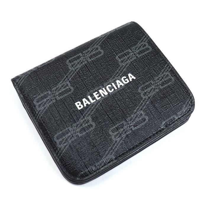 BALENCIAGA バレンシアガ シグネチャー 二つ折り財布 ブラック 594216  