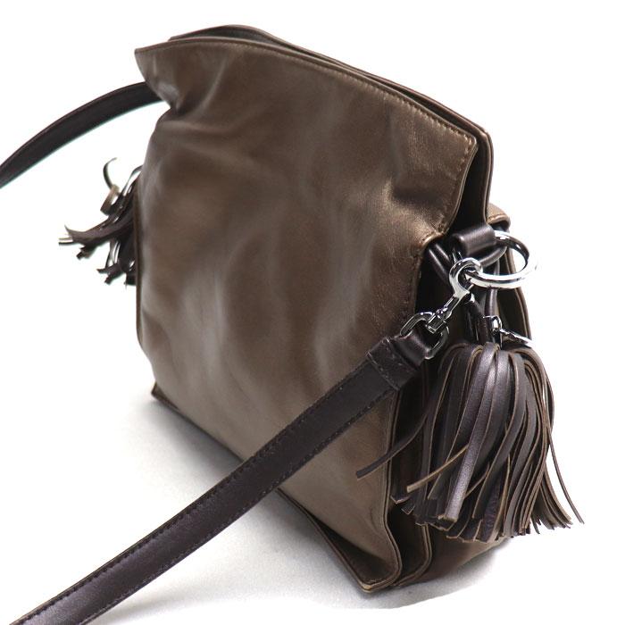 LOEWE（ロエベ） フラメンコ レザー 2Wayショルダーバッグ ブラウン