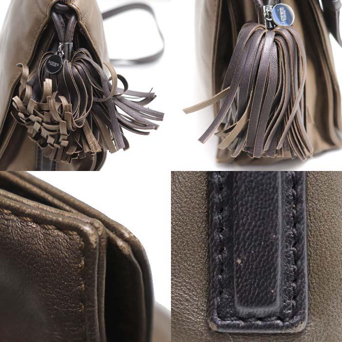 LOEWE（ロエベ） フラメンコ レザー 2Wayショルダーバッグ ブラウン