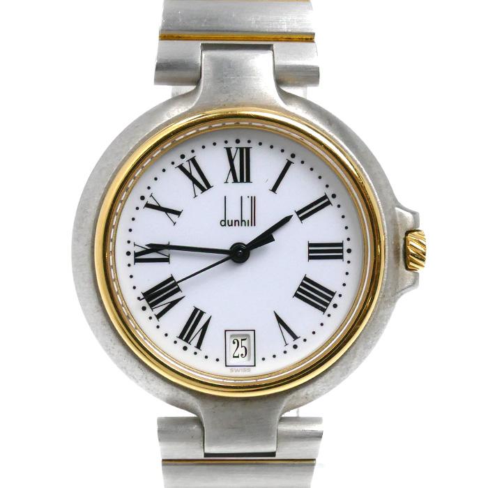 完動美品 dunhill ダンヒル ミレニアム 腕時計 金銀コンビ 電池交換済 dunhill（ダンヒル） ミレニアム 腕時計 電池式 メンズ 中古 : 古恵良