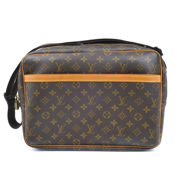 LOUIS VUITTON ルイ・ヴィトン リポーターGM ショルダーバッグ モノグラム ブラウン M45252 SP0988 ユニセックス【中古】 LOUIS VUITTON ルイヴィトン モノグラム リポーターGM ショルダー