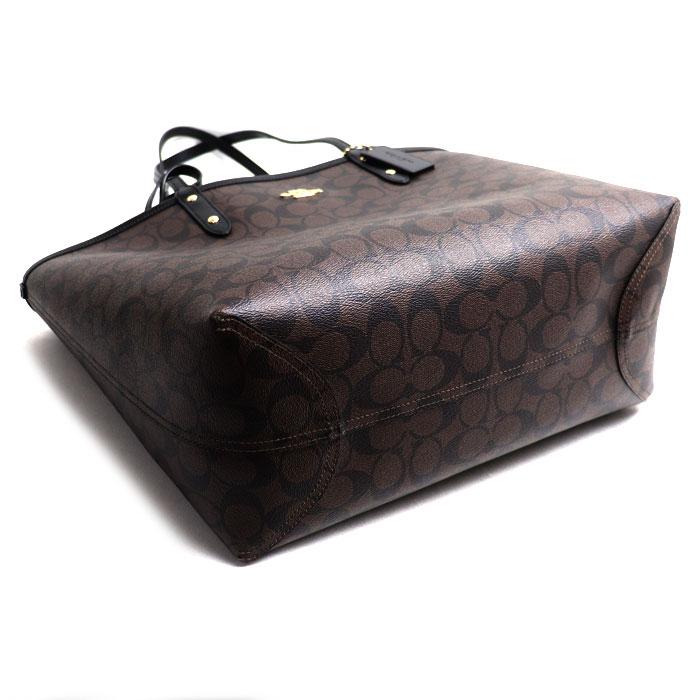 COACH（コーチ） リバーシブル シティートート トートバッグ ブラック