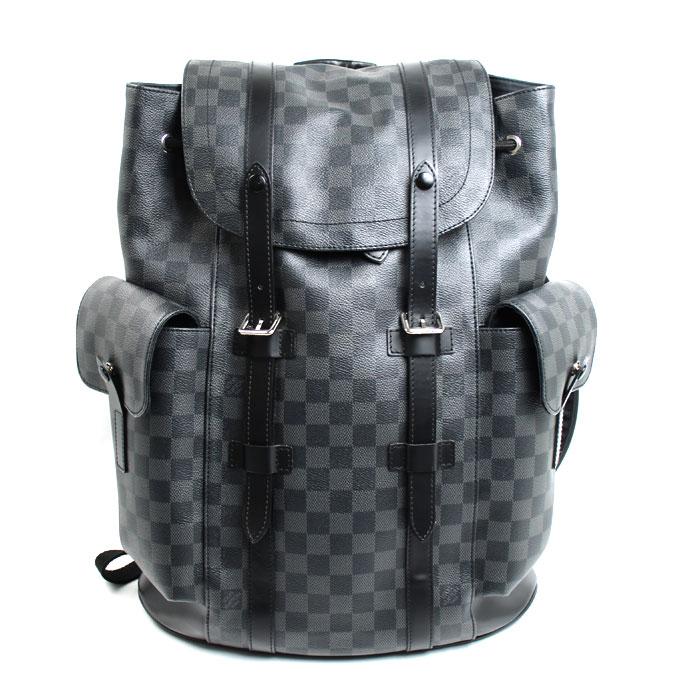 LOUIS VUITTON ルイ・ヴィトン クリストファーPM リュック・デイパック ダミエ・グラフィット ブラック N41379 RI0176 メンズ【中古】 LOUIS VUITTON（ルイ・ヴィトン） クリストファーPM リュック