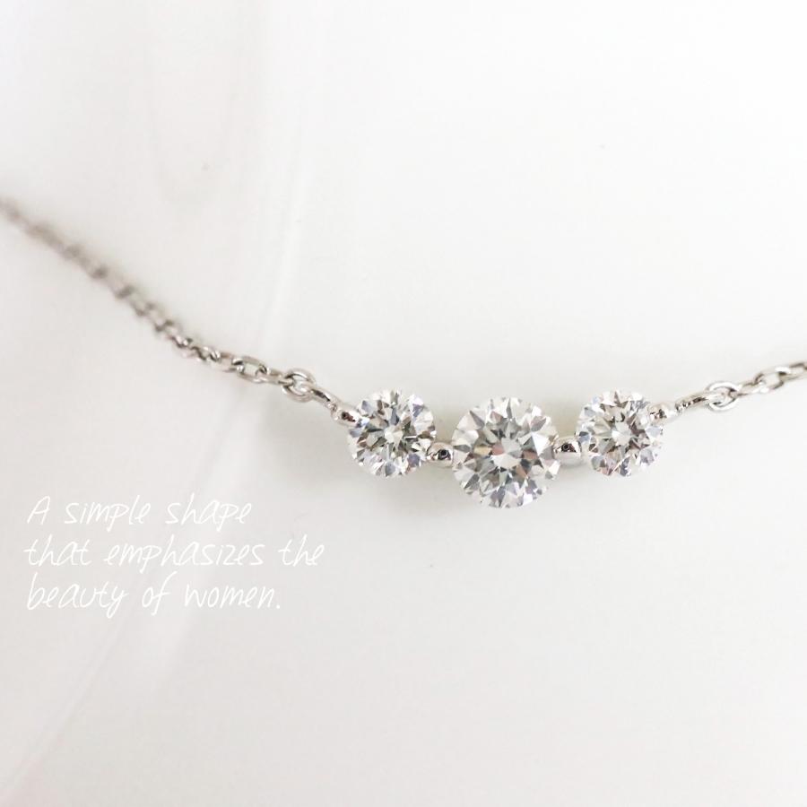 pt900 ダイヤモンド ネックレス レディース ペンダント 0.3ct