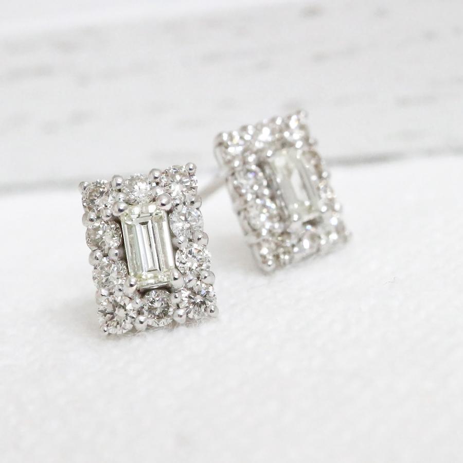 ピアス 18金 レディース ダイヤモンド 0.48ct k18 18k イエロー
