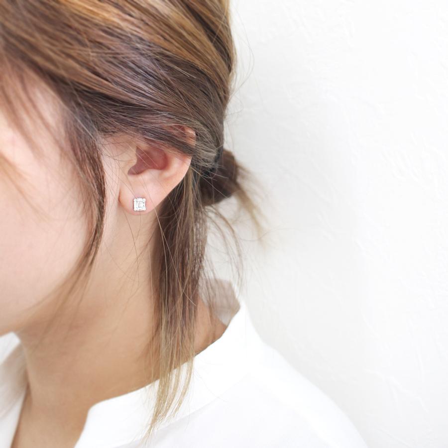 ピアス レディース プラチナ ダイヤモンド pt900 0.4ct バケット ピアス レディース プラチナ ダイヤモンド pt900 0.4ct バケット