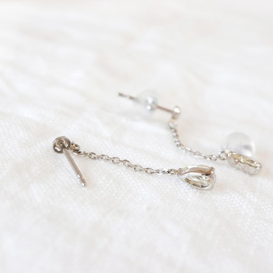 プラチナ ピアス レディース ダイヤモンド 0.3ct pt900 一粒 一