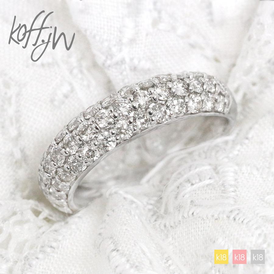 ダイヤモンドパヴェリング1カラット-