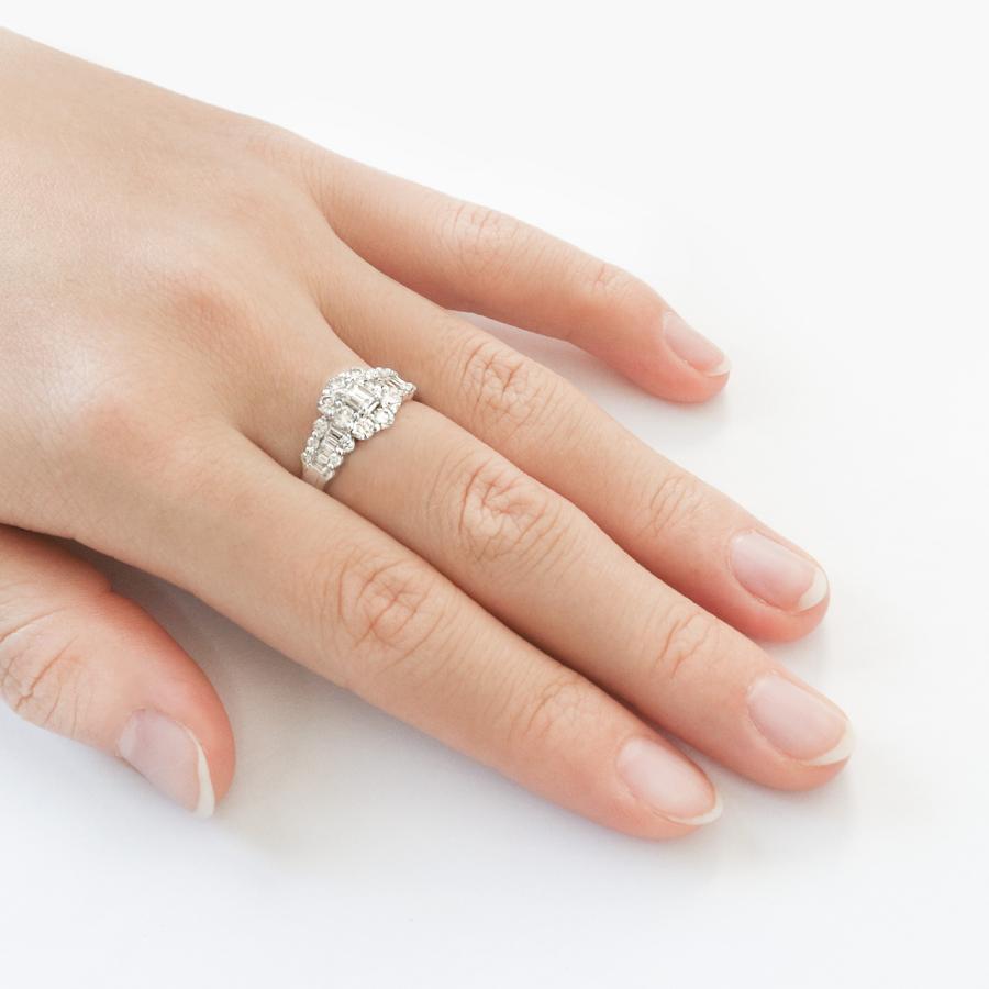 1カラット リング 指輪 ダイヤモンド レディース 1ct k18 18金