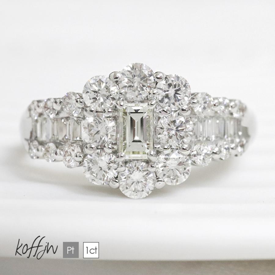 プラチナ リング ダイヤモンド レディース 1ct 1カラット pt900 プラチナ リング ダイヤモンド レディース 1ct 1カラット pt900