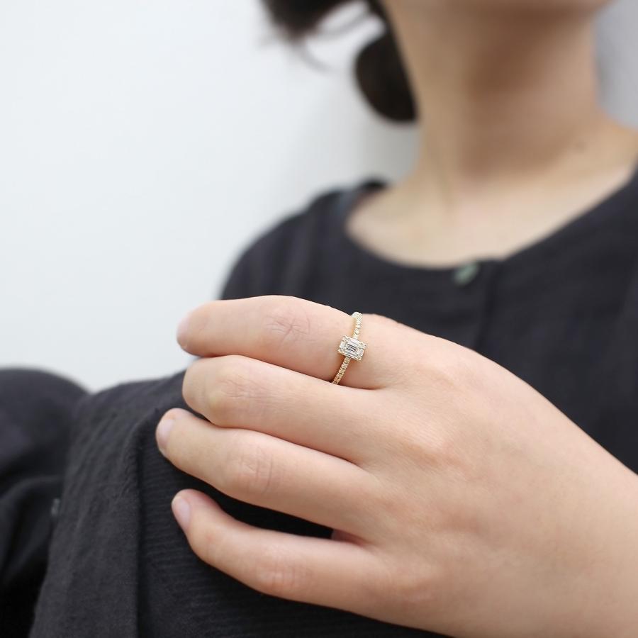 リング ダイヤモンド レディース 指輪 0.25ct k18 18金 18k イエロー 
