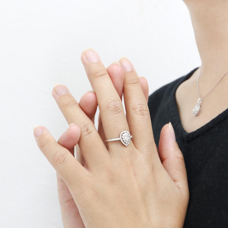 ダイヤモンド リング 指輪 レディース 0.5ct k18 18金 18k イエロー 