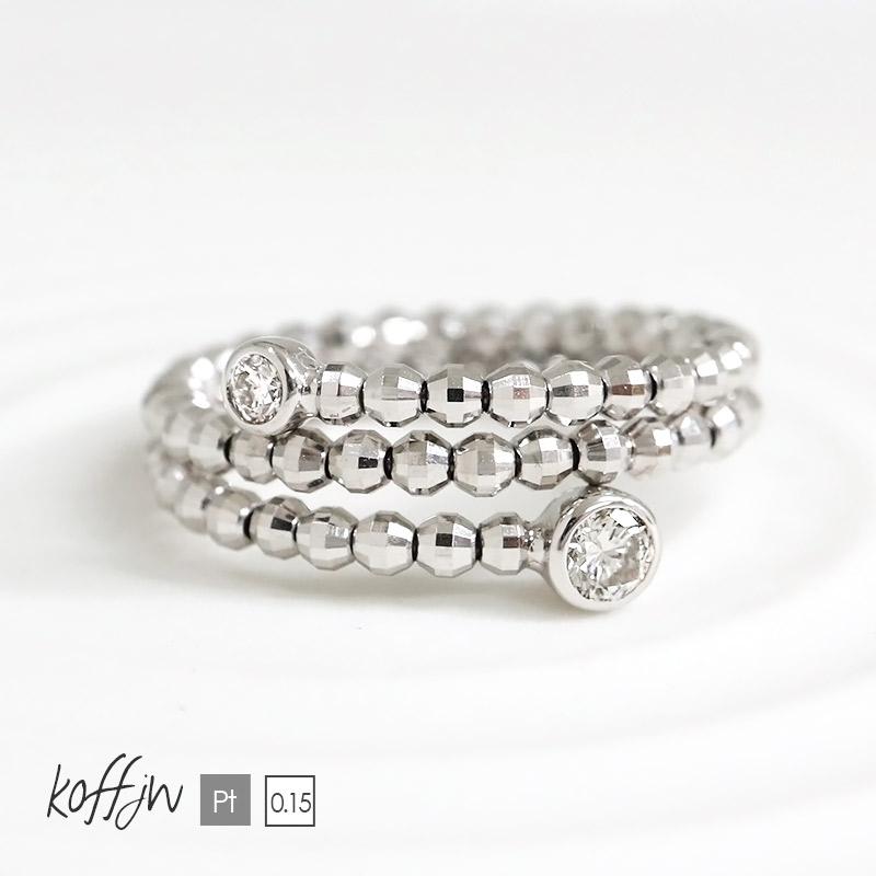 pt850 プラチナ 一粒ダイヤ リング