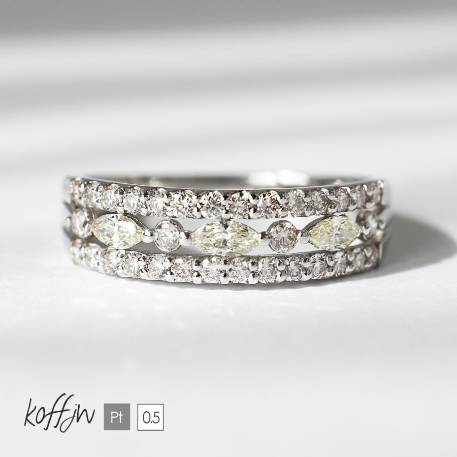 リング 指輪 ダイヤモンド レディース 0.5ct pt900 プラチナ 