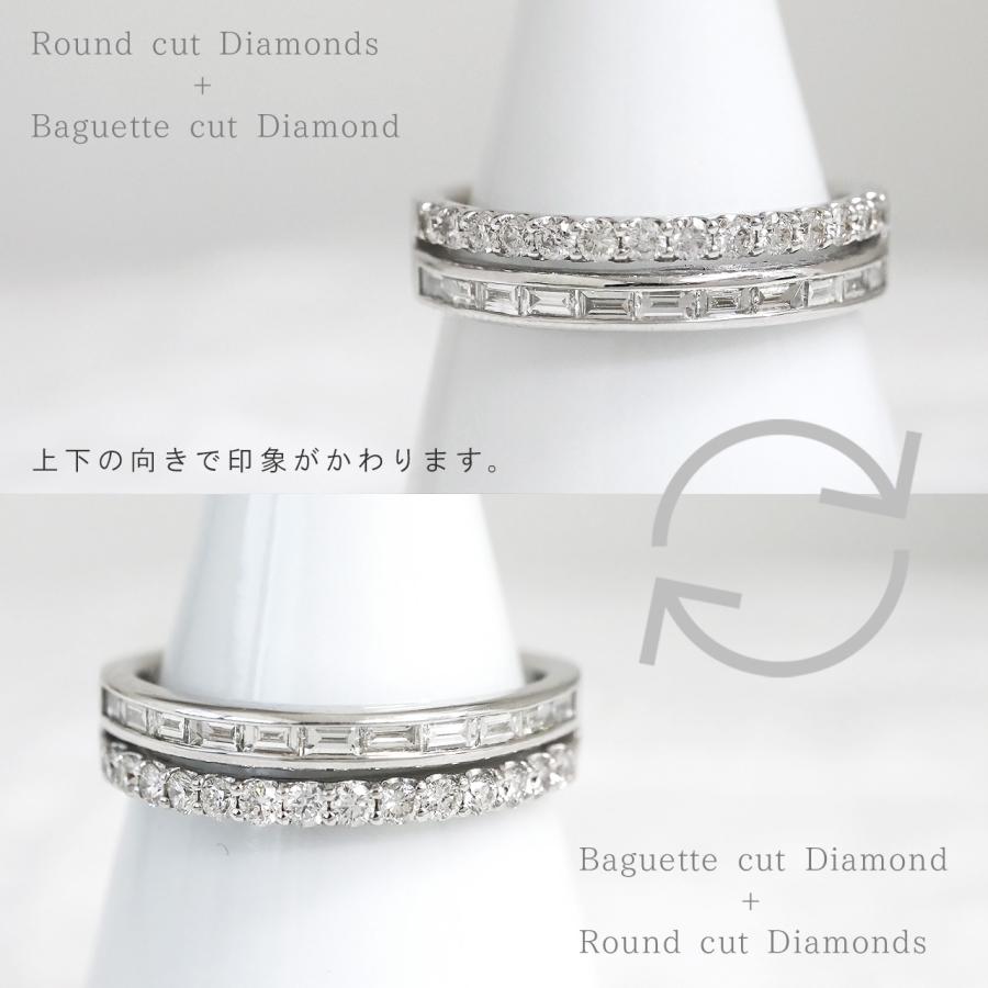 バケットダイヤモンドエタニティリング　0.5カラット リング 指輪 ダイヤモンド レディース エタニティ 0.5ct k18 18