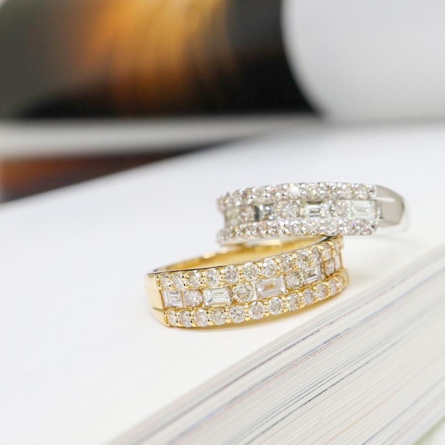 1カラット k18 エタニティリング ダイヤモンド リング レディース 指輪  