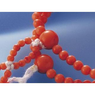 赤サンゴ8寸（女性用サイズ）念珠 数珠 創価学会仏壇 創価学会仏具