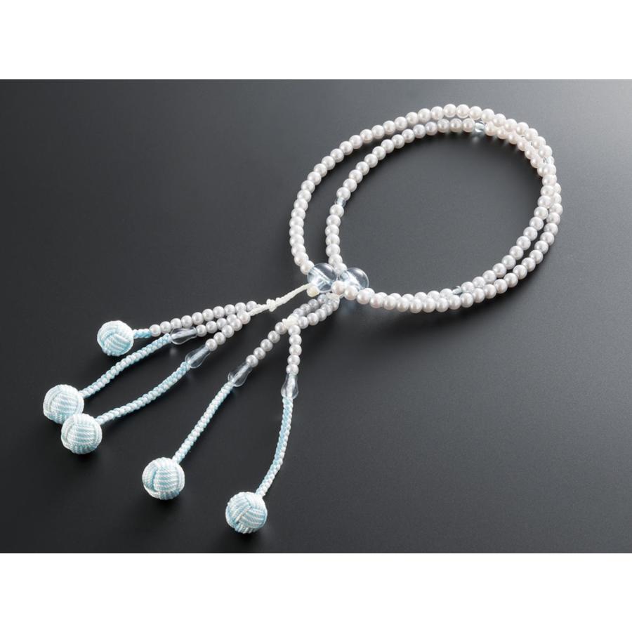 御念珠　女性用セット(仏具、仏壇) お仏壇のはせがわ 数珠 女性 京念珠 葬儀 法事 全宗派対応「水晶 数珠