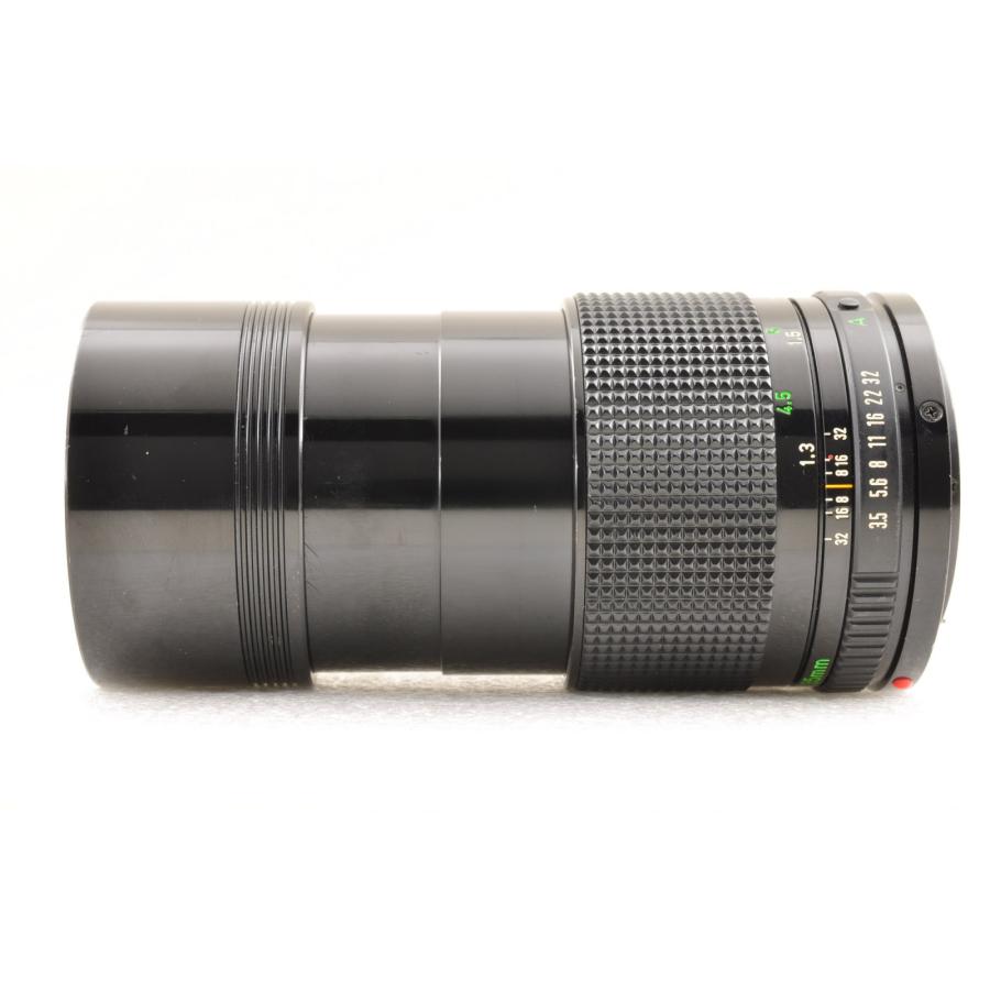 Canon AE-1 ブラック 35mm 一眼レフ フィルムカメラ ボディ +New FD 135mm F3.5 MF ポートレート 単焦点 交換レンズ キャノンの画像