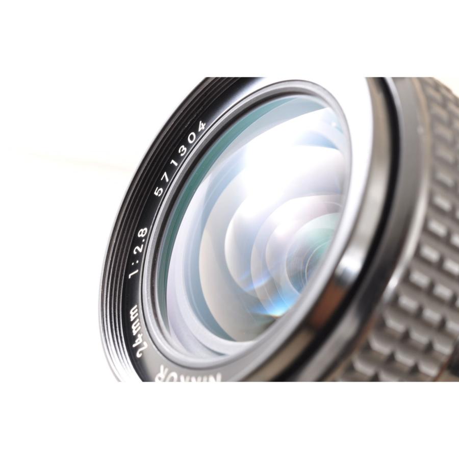 Nikon F2 Photomic DP-1 ブラック 35mm 一眼レフ フィルムカメラ+Ai Nikkor 24mm f/2.8 MF 広角 単焦点 カメラレンズ 交換レンズ ニコンの画像