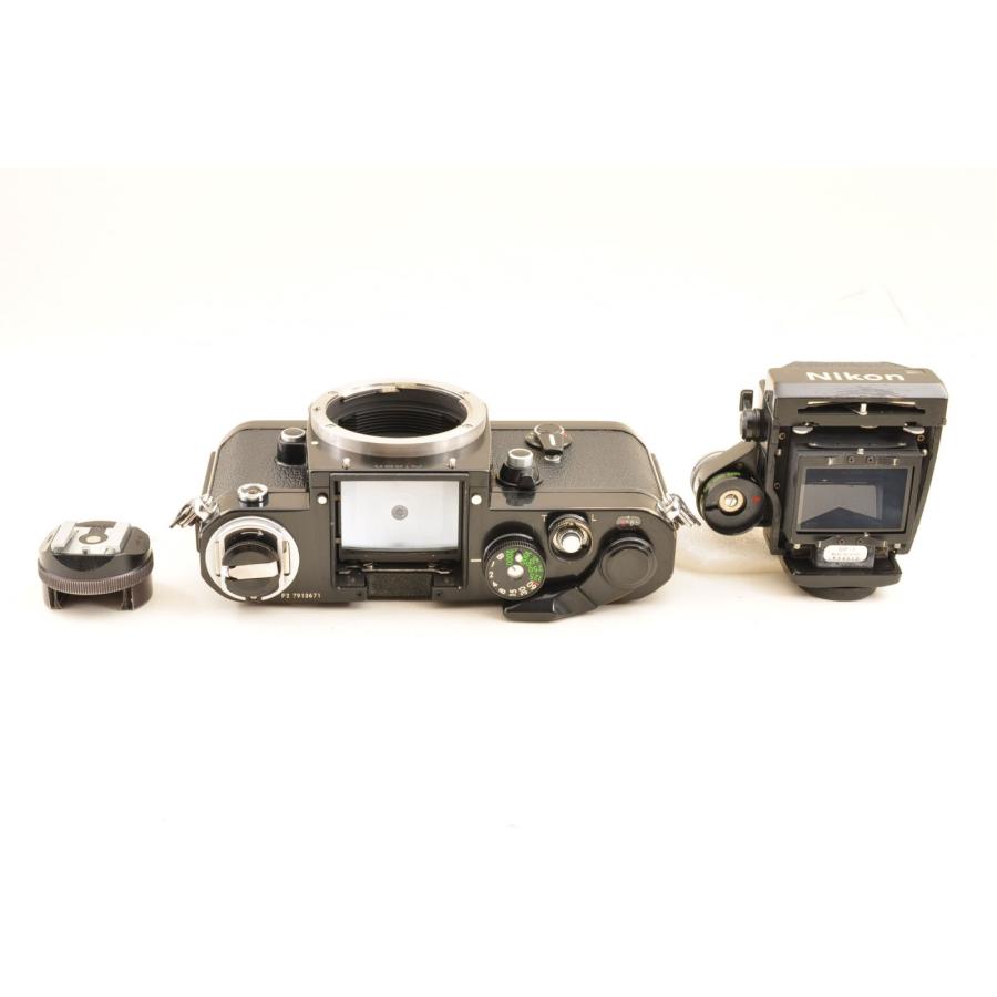 Nikon F2 Photomic DP-1 ブラック 35mm 一眼レフ フィルムカメラ+Ai Nikkor 24mm f/2.8 MF 広角 単焦点 カメラレンズ 交換レンズ ニコンの画像