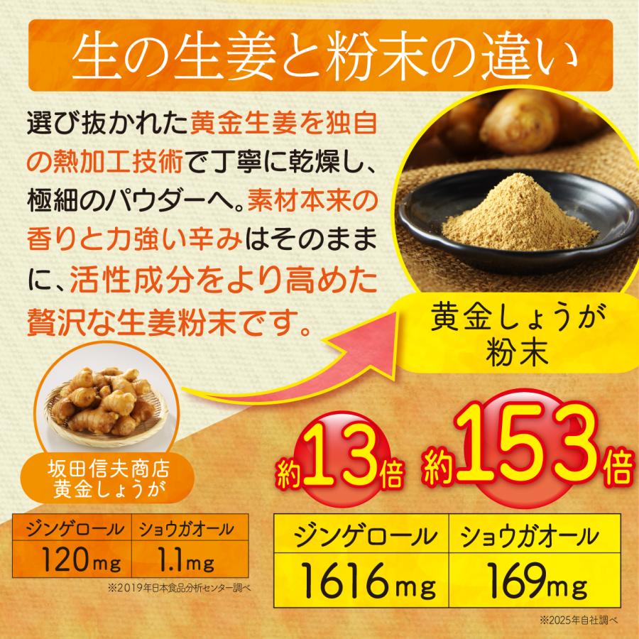 高知産黄金しょうが100% しょうが粉末 50g 送料無料 国産100％ ジンジャー パウダー 乾燥生姜 黄金生姜 坂田信夫商店 | 坂田信夫商店 | 12