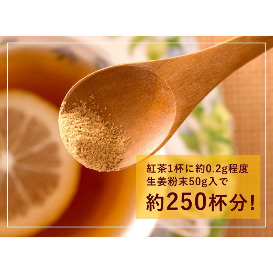 高知産黄金しょうが100% しょうが粉末 50g 送料無料 国産100％ ジンジャー パウダー 乾燥生姜 黄金生姜 坂田信夫商店｜koganenosato｜04