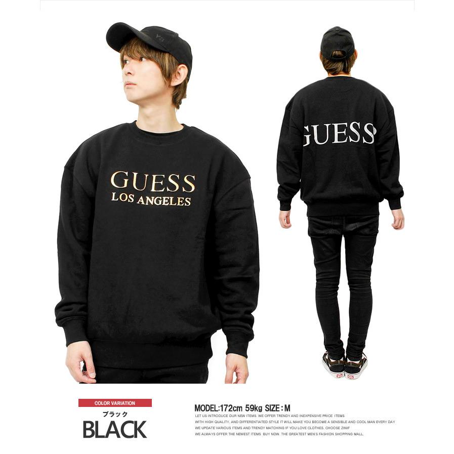 GUESS ゲス トレーナー 黒 ブラック GUESS Originals Distressed Baker Crewneck スウェット | GUESS(ゲス