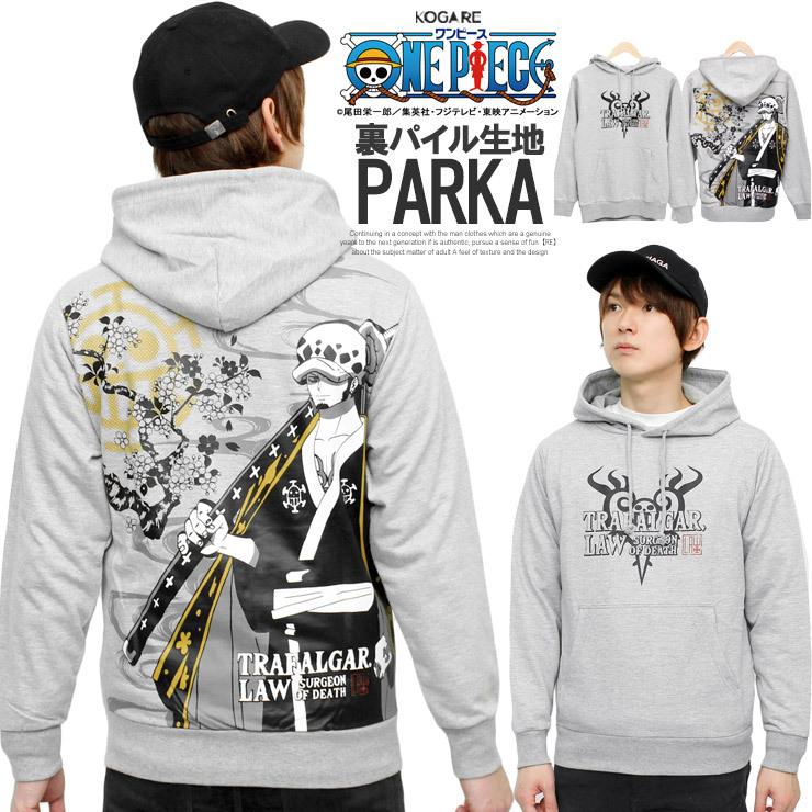 送料無料 Onepiece ワンピース パーカー メンズ プルオーバー ワノ国 トラファルガーロー プリント キャラクター 裏毛 スウェット ハートの海賊団 メンズファッション Kogare 通販 Yahoo ショッピング