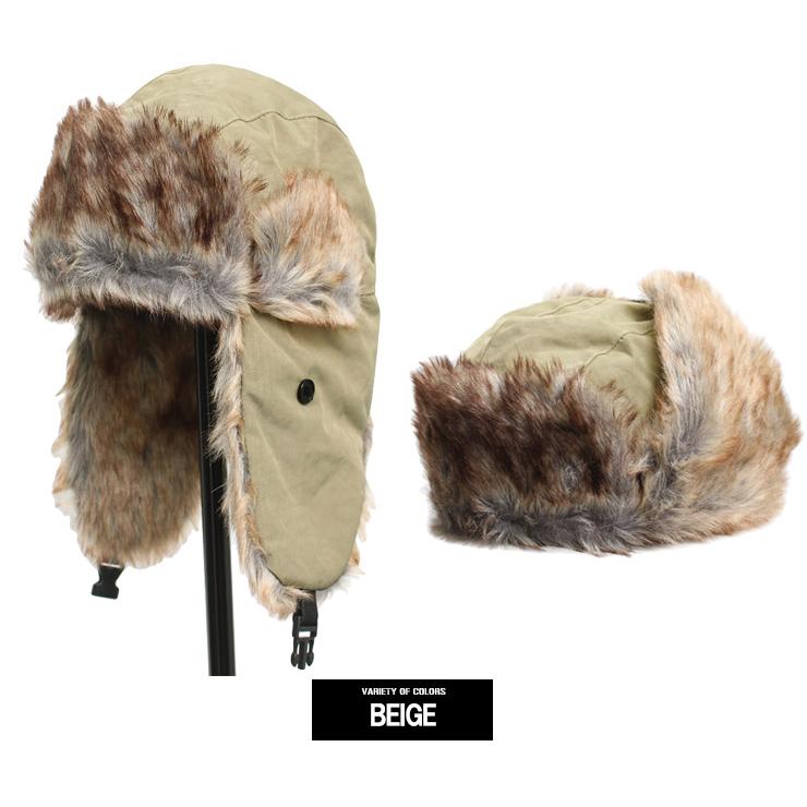 送料無料】 ワッシャー ナイロン パイロットキャップ メンズ ファー 耳