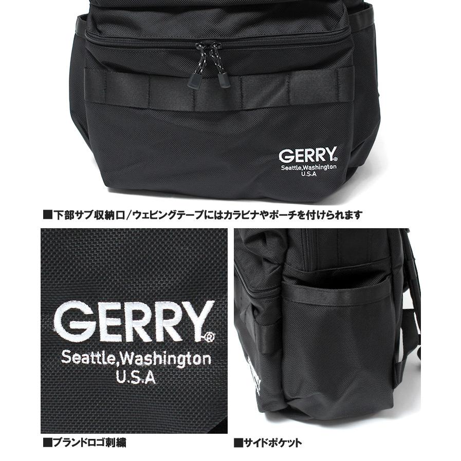 【送料無料】 GERRY(ジェリー) ナイロン バックパック メンズ 大容量 撥水加工 アウトドア リュックサック デイパック レディース ブラック リュック｜kogare｜08