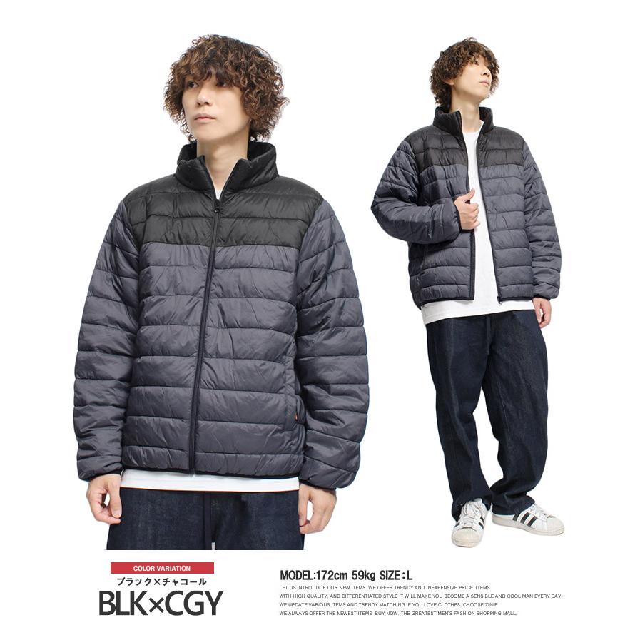 中綿 ダウンジャケット メンズ 大きいサイズ ナイロン 撥水加工 光発熱
