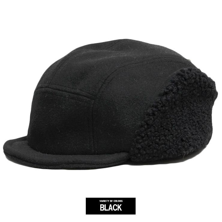 送料無料 メルトン イヤー ボア キャップ メンズ 耳当て付き サイズ