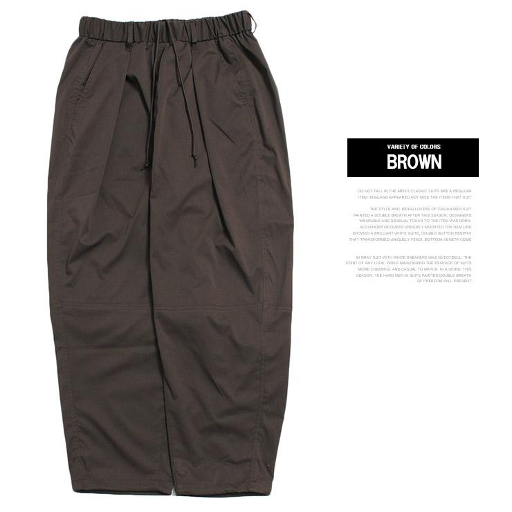 バルーンパンツ メンズ 大きいサイズ ウエストゴム フロントタック