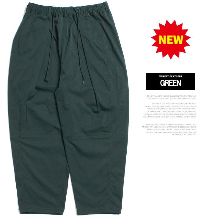 バルーンパンツ メンズ 大きいサイズ ウエストゴム フロントタック