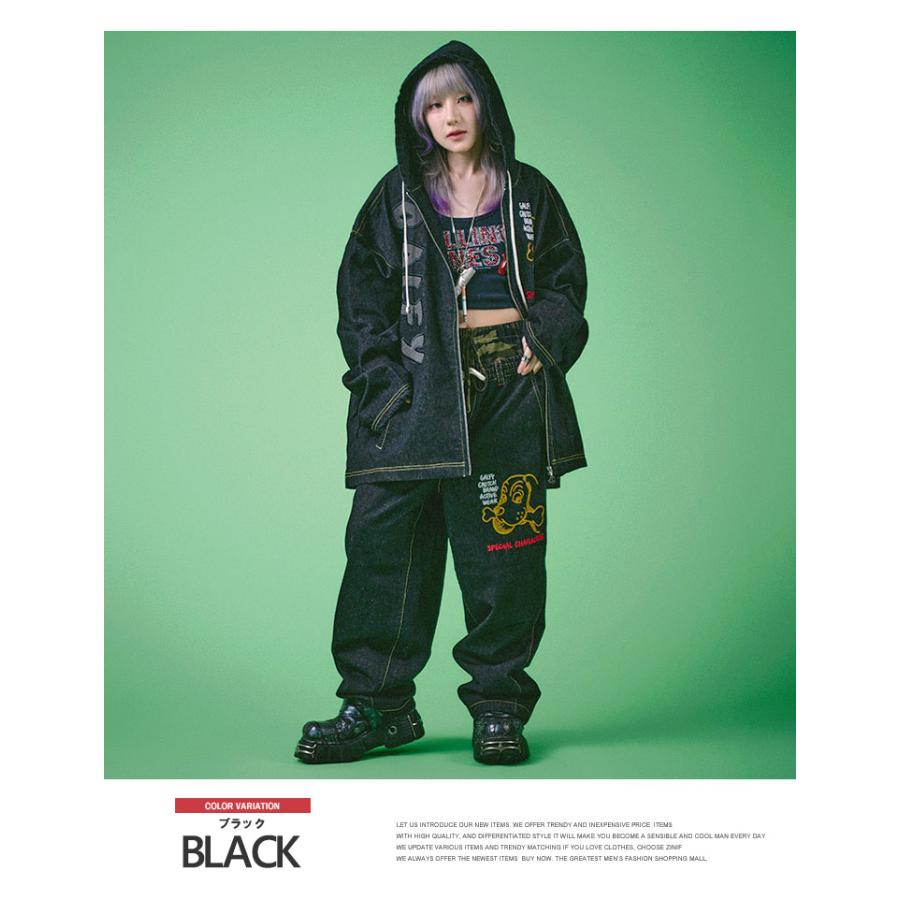 GALFY（ガルフィー） 送料無料 デニム セットアップ メンズ ロゴ 刺繍