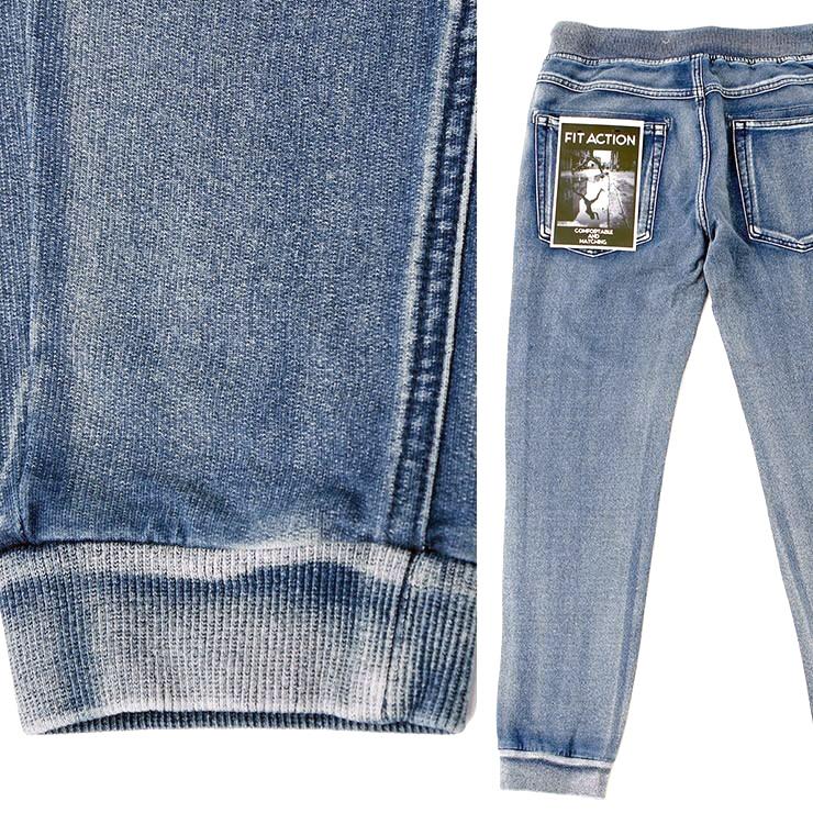 送料無料 カットデニム セットアップ メンズ スウェット ヴィンテージ