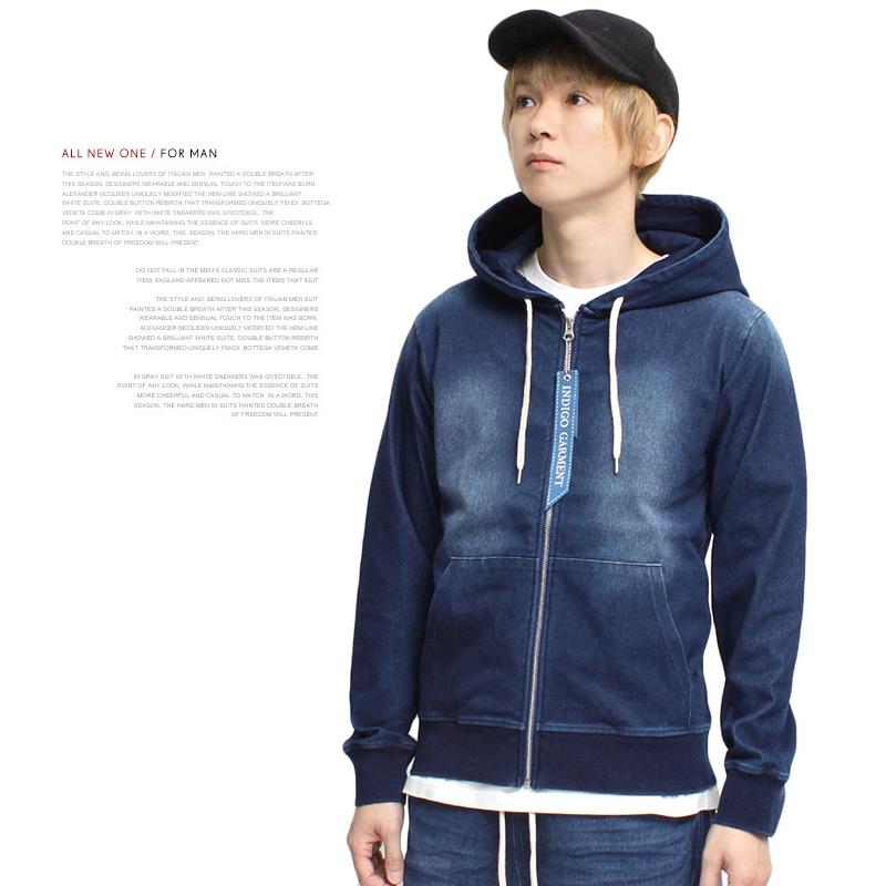 送料無料 カットデニム セットアップ メンズ スウェット ヴィンテージ