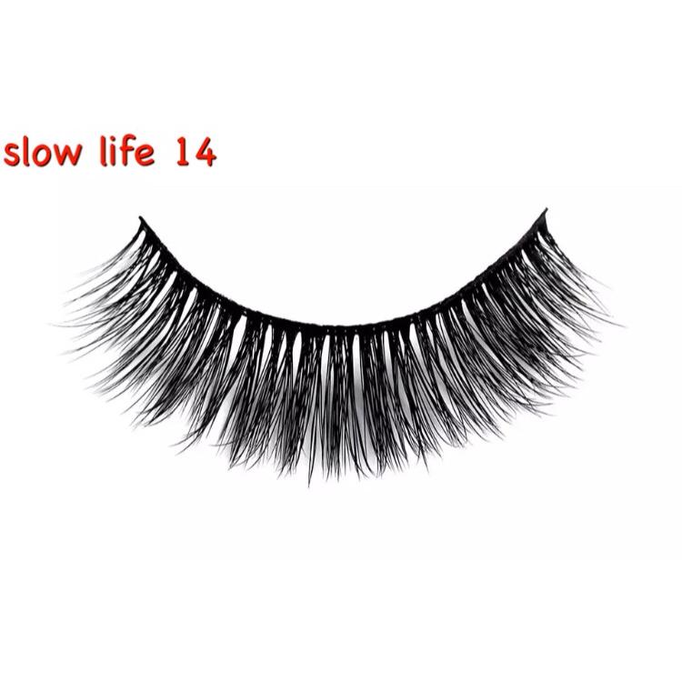 送料無料】slow life ナチュラルミンク 3D つけまつげ 3ペア ふんわり