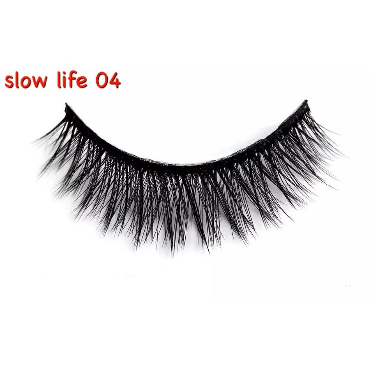 送料無料】slow life ナチュラルミンク 3D つけまつげ 3ペア ふんわり